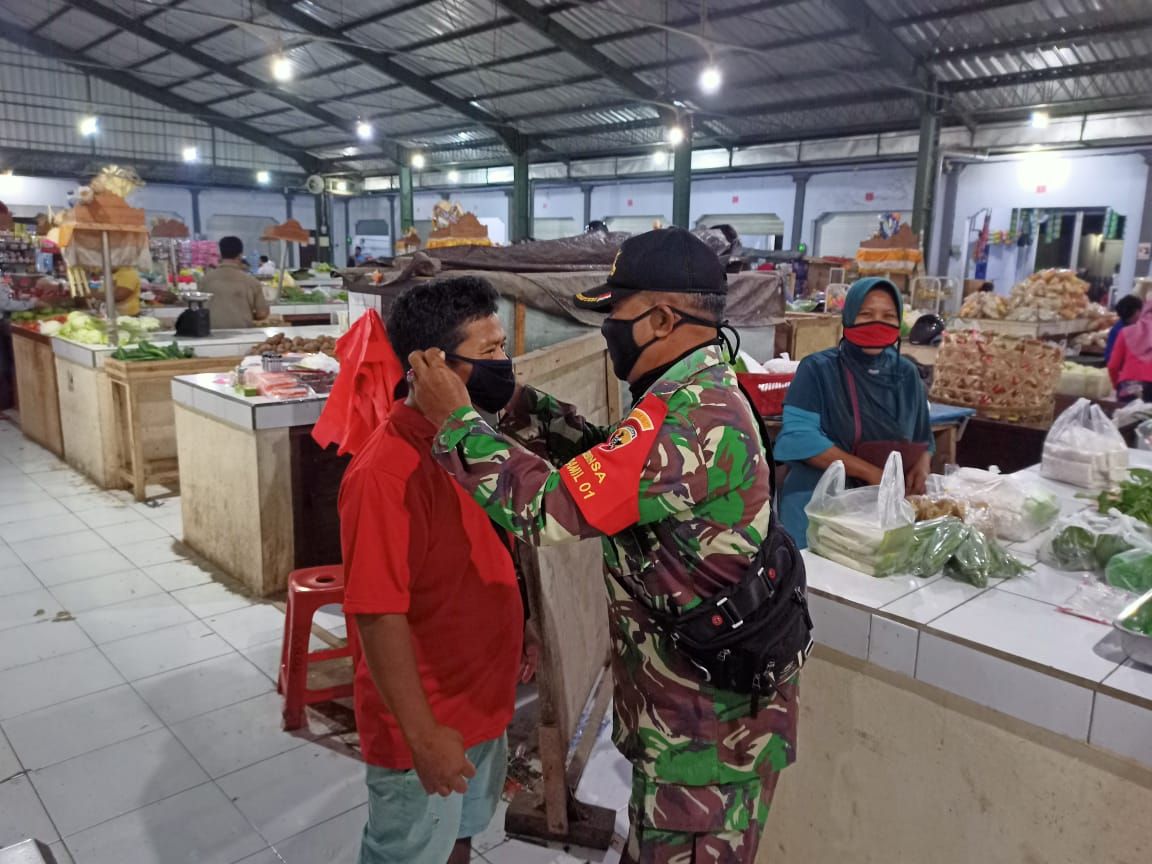 podiumnews.com-Kodim Jembrana Intensifkan Pendisiplinan Protokol Kesehatan